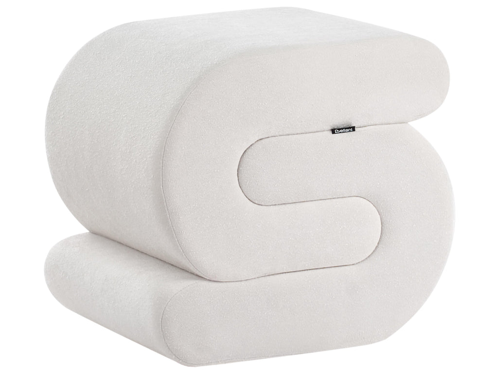  Pouffe ARCADIA Chenille Off-White