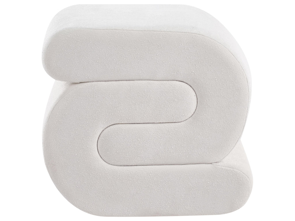  Pouffe ARCADIA Chenille Off-White
