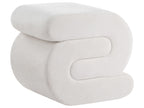  Pouffe ARCADIA Chenille Off-White