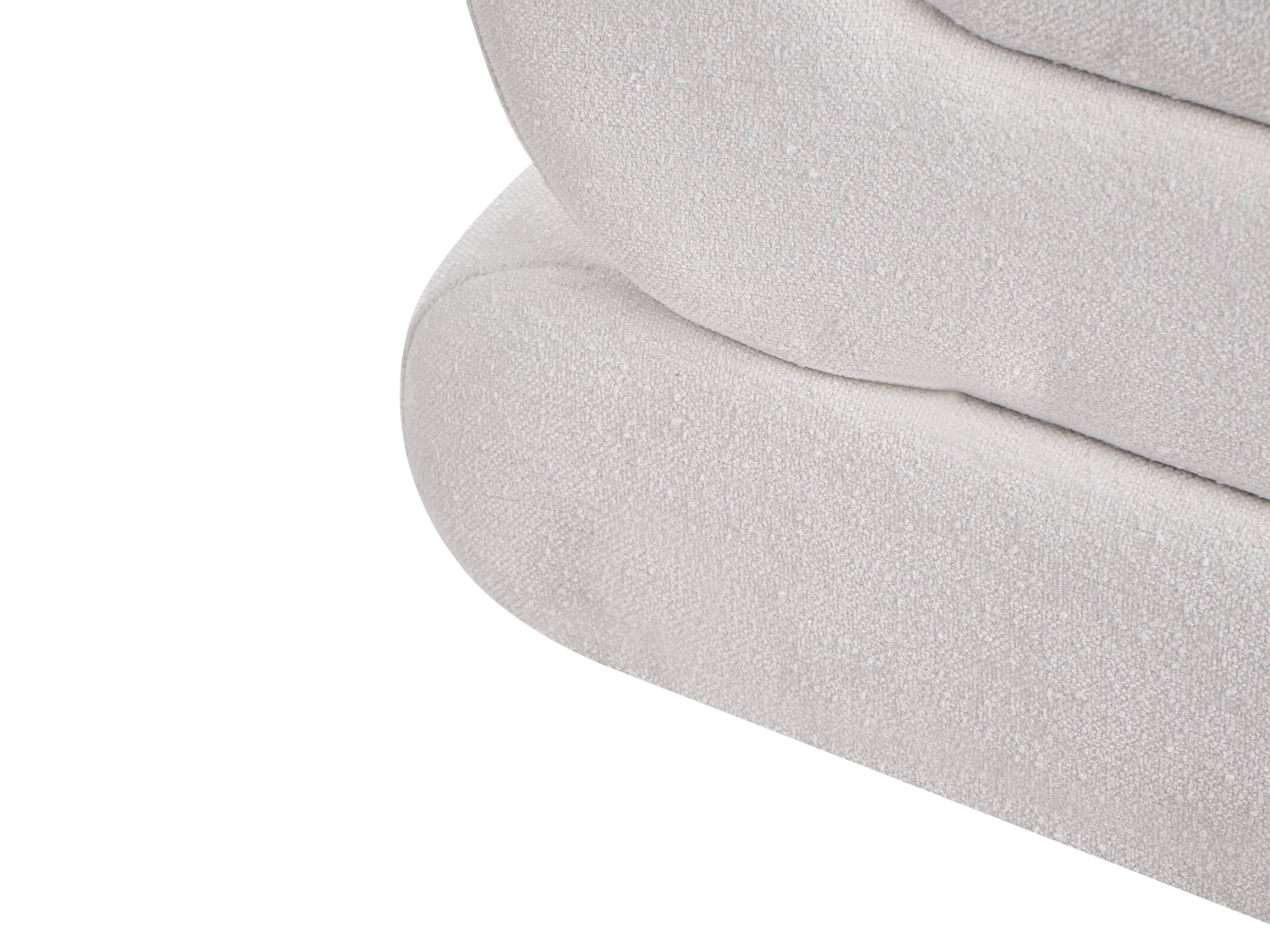 Pouffe ARCADIA Chenille Off-White