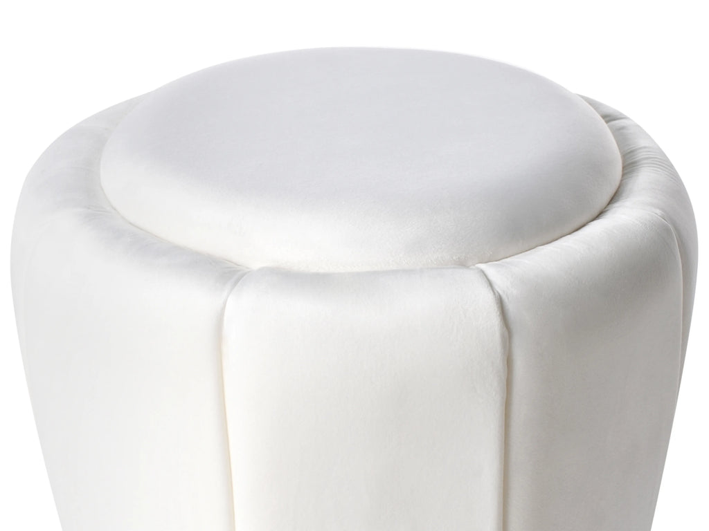  Pouffe IRVING Velvet White
